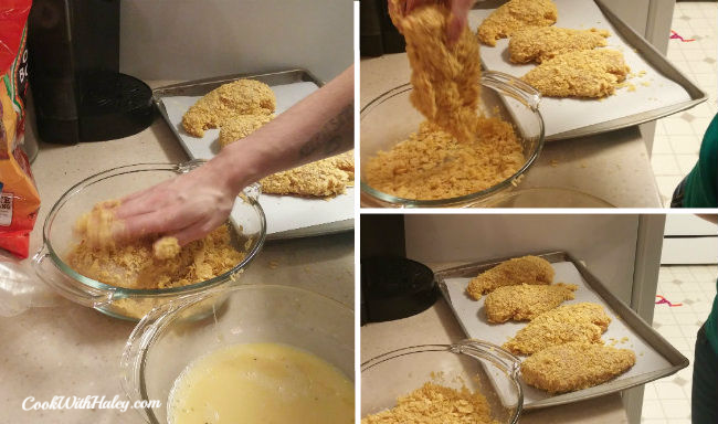 Dredge Process for Gluten Free Corn Chip Chicken