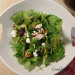 Dear tongue lettuce and arugula salad with honey dijon balsamic vinaigrette